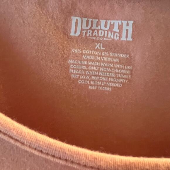 Duluth Trading Company scoop neck tee.  XL short sleeve. Coral Color - Picture 4 of 4
